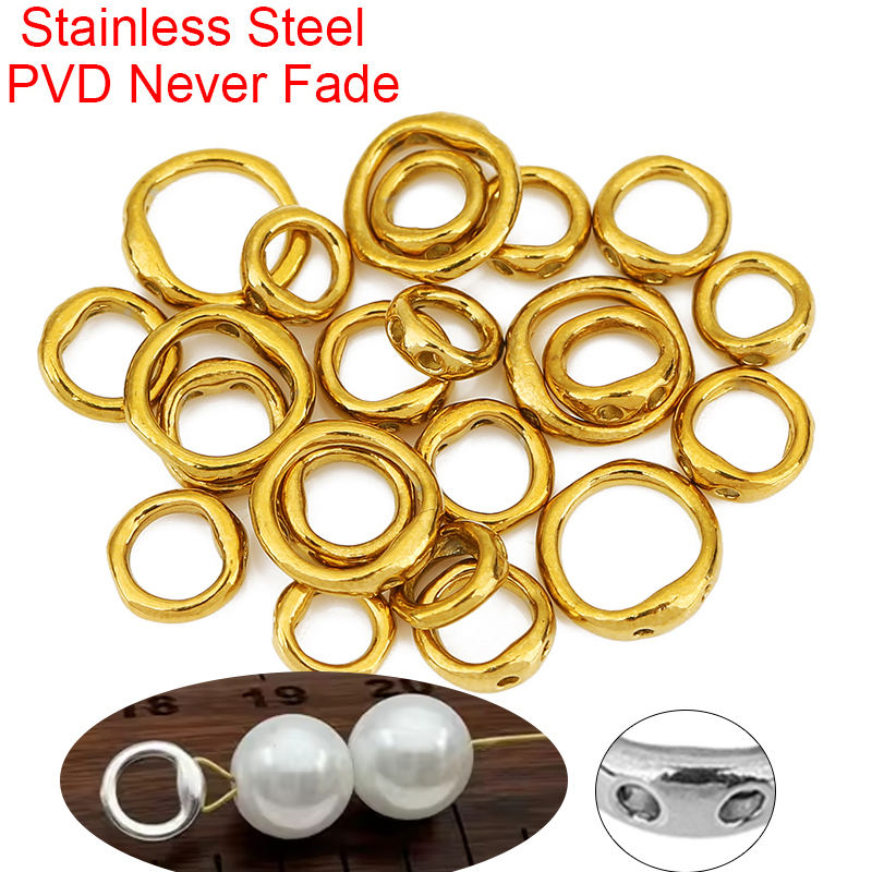 Jewelry Making Hobby - 20 Stück Edelstahl-Halskettenverschlüsse, Haken, Fädeln, Perlenzubehör,