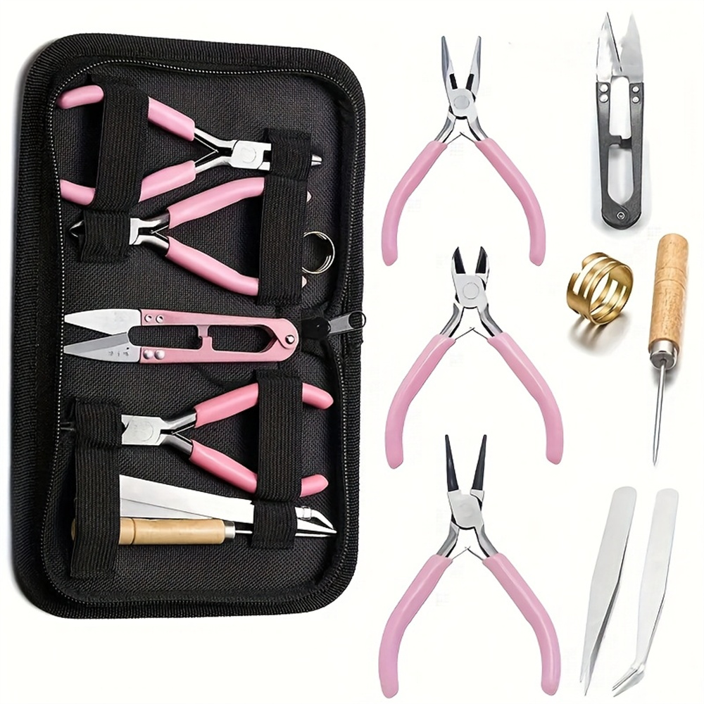Jewelry Making For Beginners - 1 Set Profi-Werkzeugset, enthält Rundzange, Spitzzange