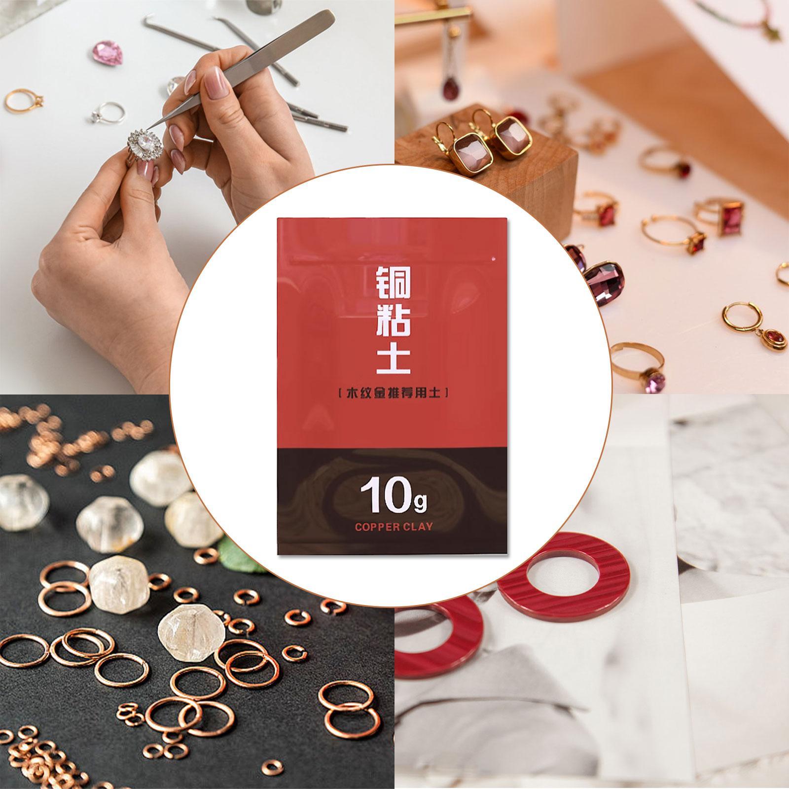 Jewelry Making For Beginners - Schmuckherstellung Ton-Set Professionelles Kupfer-Metallton-Kit für Anfänger