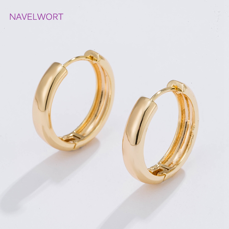 Jewelry Making Hobby - 6 Größen vergoldete Kreisohrringe als Geschenk