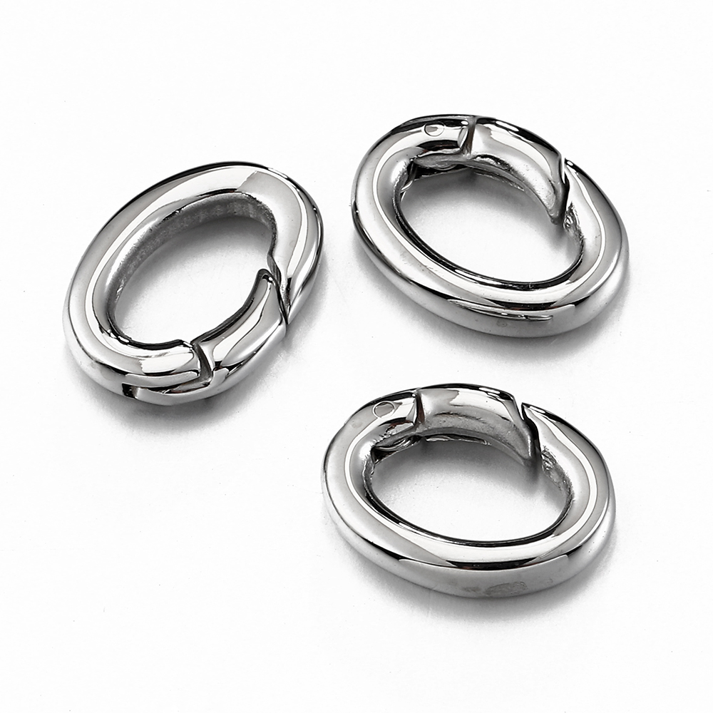 Jewelry Making A Ring - 2 stücke/1pc Edelstahl Frühling Karabinerverschluss Oval