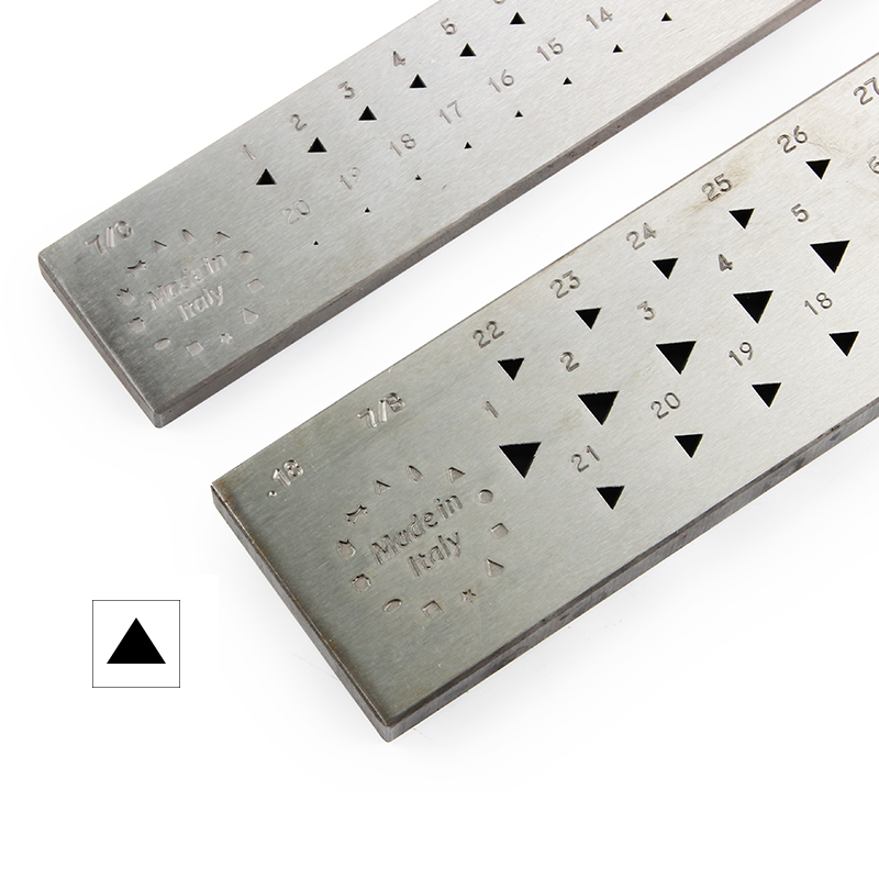Xtool Jewelry Making - O.M.O Italien Stahl-Dreieckziehplatte 87% für Schmuckherstellung