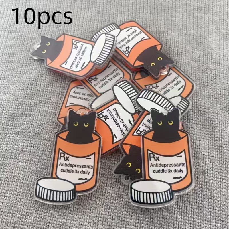 10 Stück Acryl-Medizin-Katzen- – Jewelry Making Birthday Party Bewertung und Preis