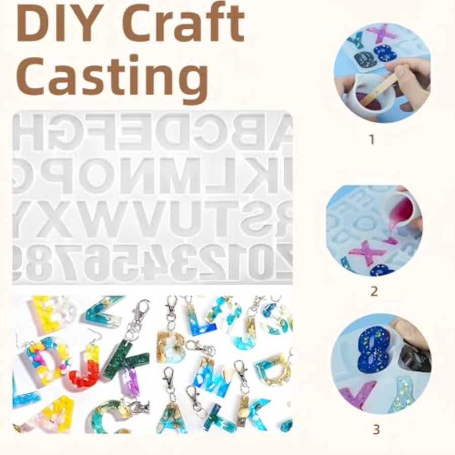Silikon-Buchstabenformen für R – Jewelry Making For Beginners Bewertung und Preis