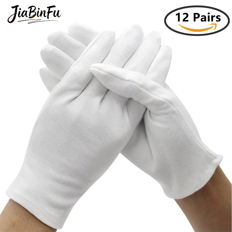 12/6 Paar Baumwoll-Arbeitshand – Jewelry Making Gloves Bewertung und Preis
