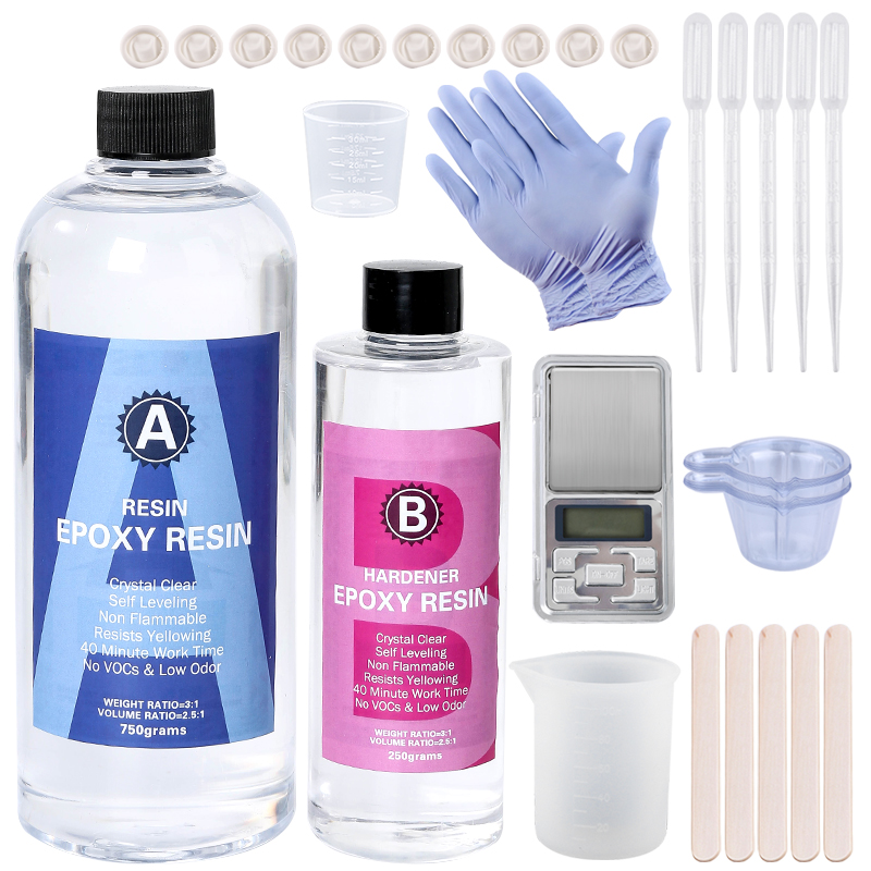 Epoxidharz-Set, kristallklar,  – Jewelry Making Gloves Bewertung und Preis