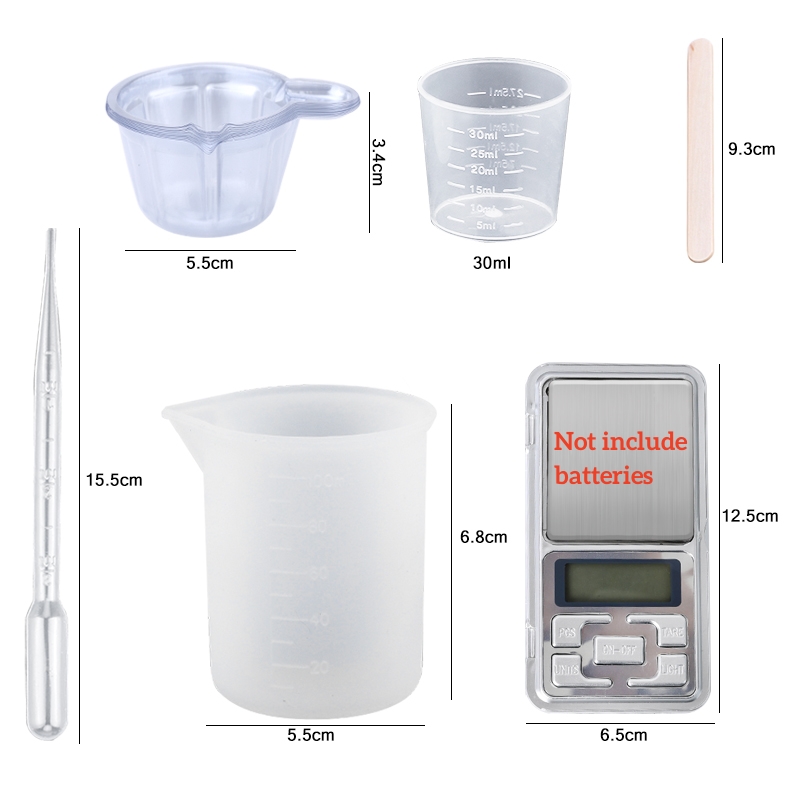 Epoxidharz-Set, kristallklar,  – Jewelry Making Gloves Bewertung und Preis