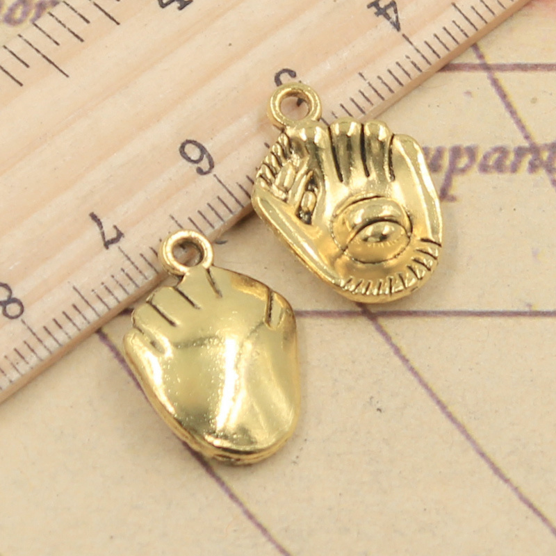 10pcs 3 farben Charms Baseball – Jewelry Making Gloves Bewertung und Preis