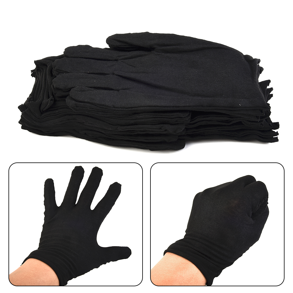 12 Paar schwarze Baumwollhands – Jewelry Making Gloves Bewertung und Preis