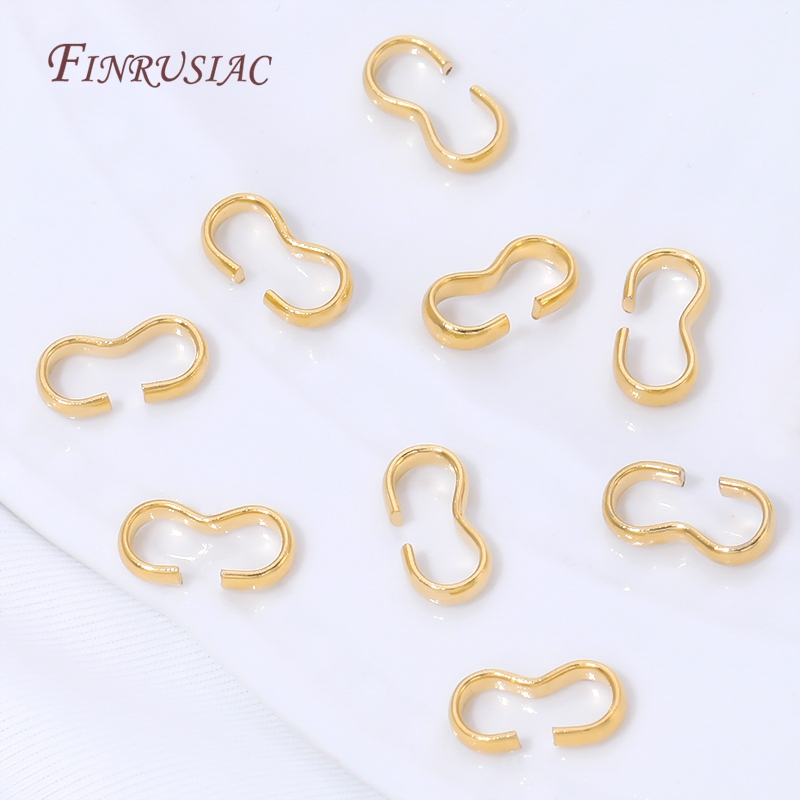 18K vergoldeter offener S-Hake – Jewelry Making A Ring Bewertung und Preis