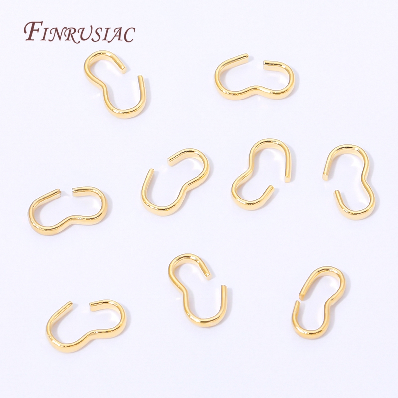 18K vergoldeter offener S-Hake – Jewelry Making A Ring Bewertung und Preis
