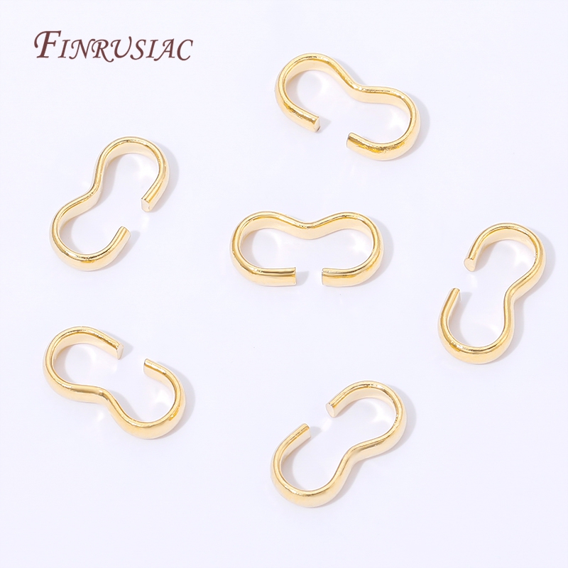 18K vergoldeter offener S-Hake – Jewelry Making A Ring Bewertung und Preis