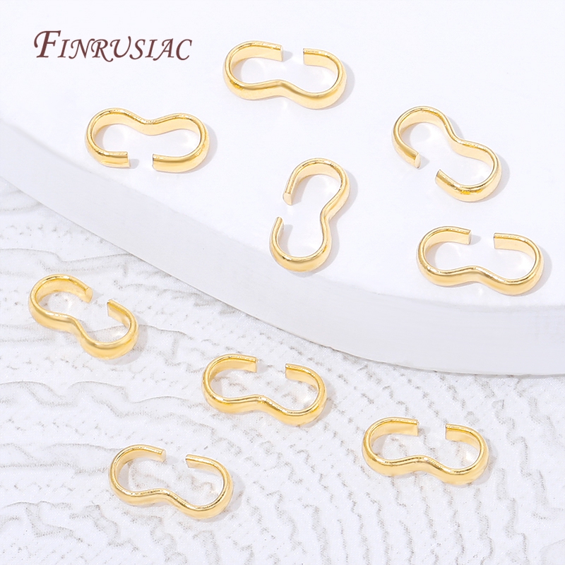 18K vergoldeter offener S-Hake – Jewelry Making A Ring Bewertung und Preis