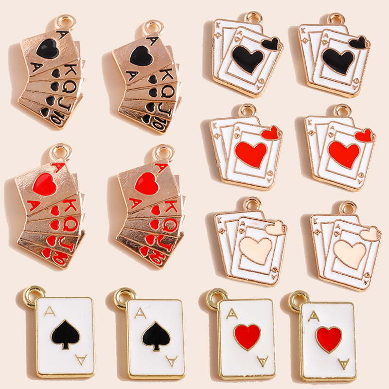 10 Stück Pokerspiel Ace Broadw – Jewelry Making Game Bewertung und Preis