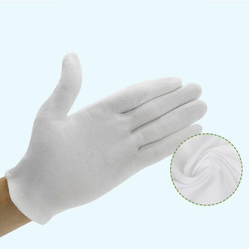 24 Stück weiße Handschuhe, 12  – Jewelry Making Gloves Bewertung und Preis