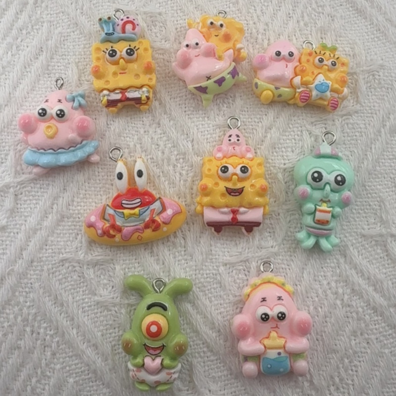 10 Stück Cartoon-Harzanhänger, – Jewelry Making Birthday Party Bewertung und Preis