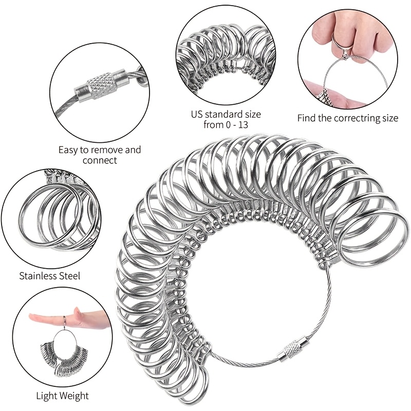 3-teiliges Edelstahl-Ring-Mess – Jewelry Making For Beginners Bewertung und Preis