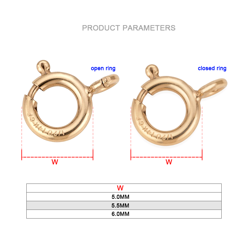 14K Goldfilled Federringversch – Jewelry Making A Ring Bewertung und Preis