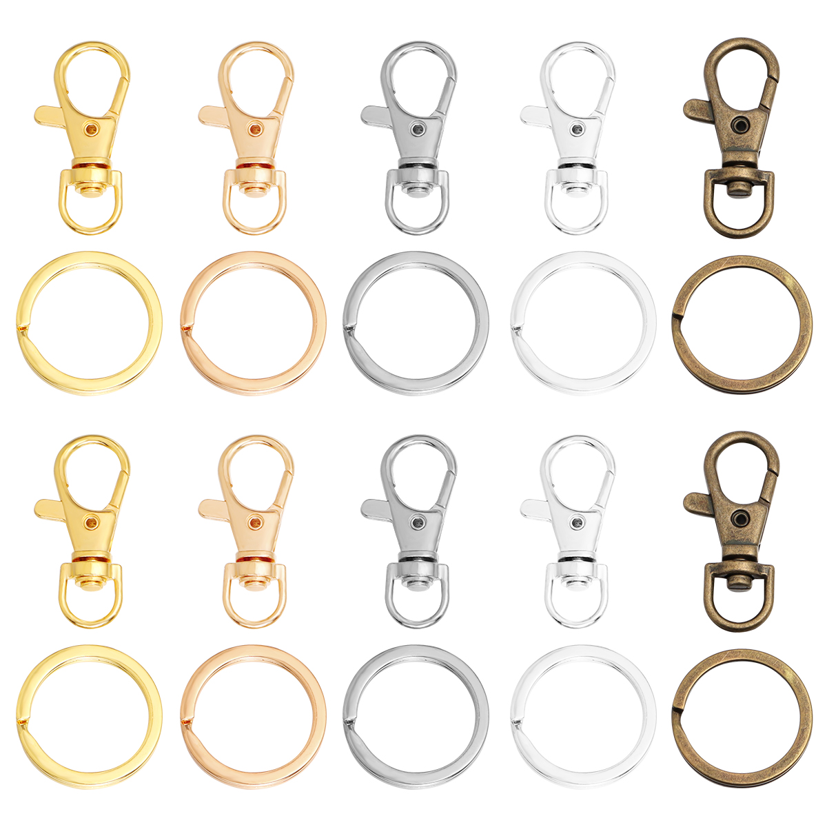 10 Sets Drehbare Karabinerhake – Jewelry Making A Ring Bewertung und Preis